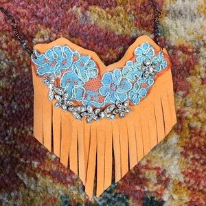 Felt & Lace Necklace